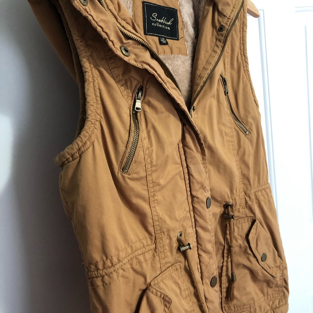 Women’s Faux Fur Lined Utility Vest, L